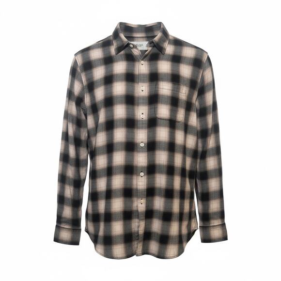 Abercrombie & Fitch Soft A&F Flannel Plaid Button Front Shirt Mens Size Medium - Picture 2 of 8